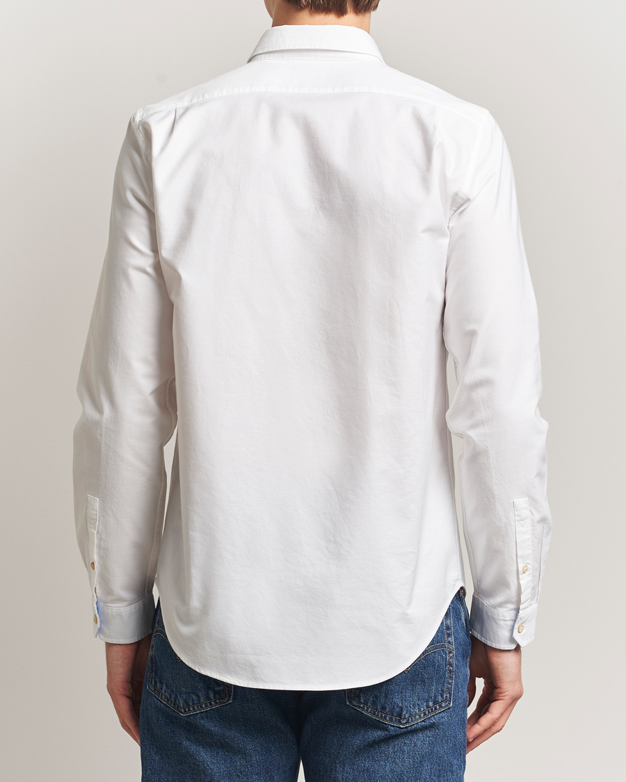 Hombres | Camisas | PS Paul Smith | Tailored Fit Embroidered Oxford Shirt White