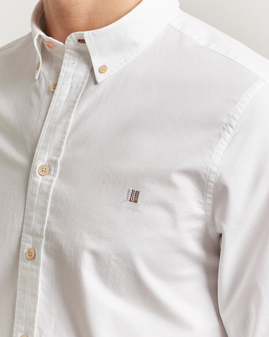 Hombres | Camisas | PS Paul Smith | Tailored Fit Embroidered Oxford Shirt White