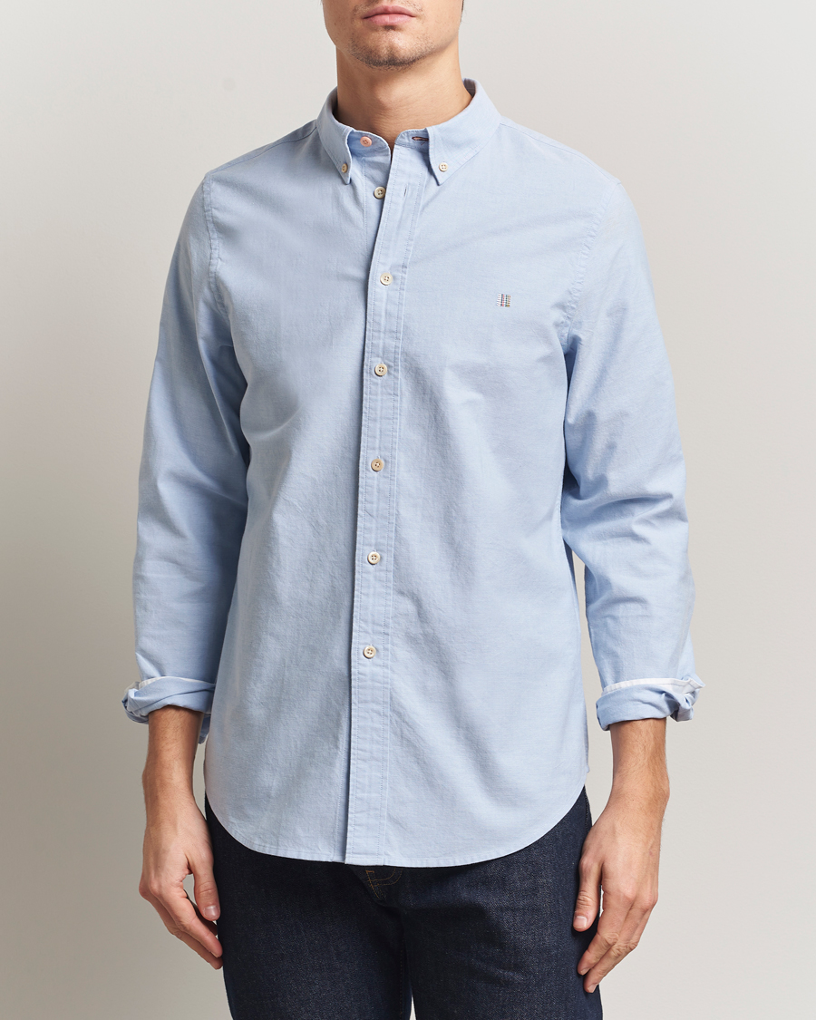 Hombres | Camisas | PS Paul Smith | Tailored Fit Embroidered Oxford Shirt Light Blue
