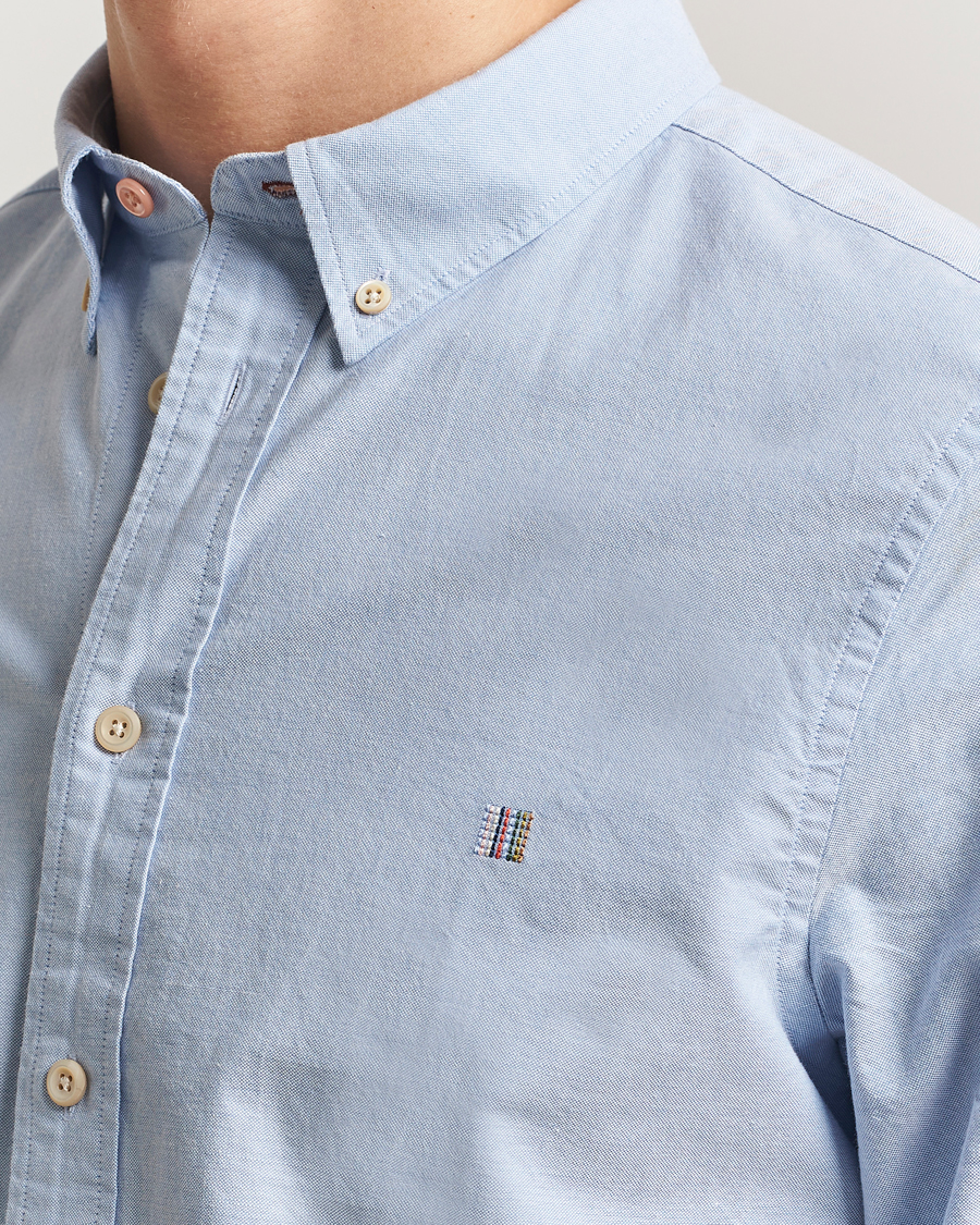 Hombres | Camisas | PS Paul Smith | Tailored Fit Embroidered Oxford Shirt Light Blue