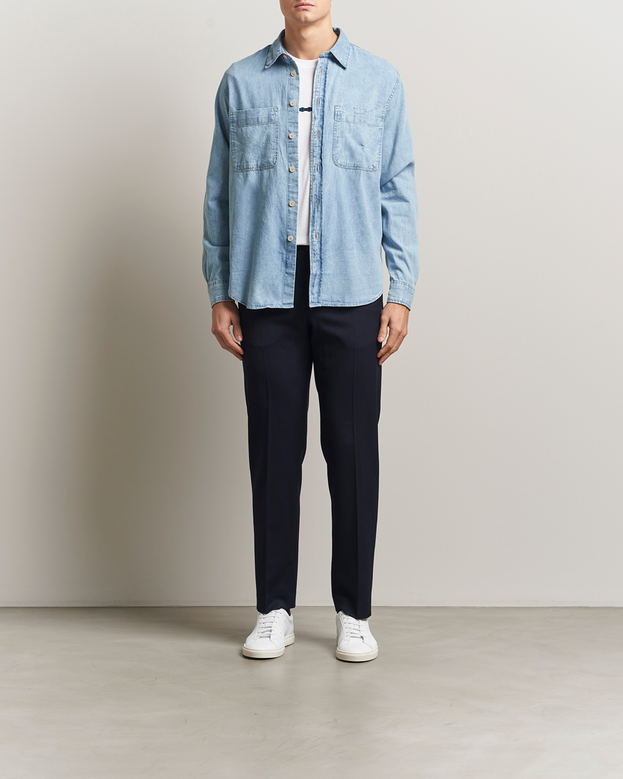 Hombres | Camisas | PS Paul Smith | Casual Fit Denim Shirt Washed Blue