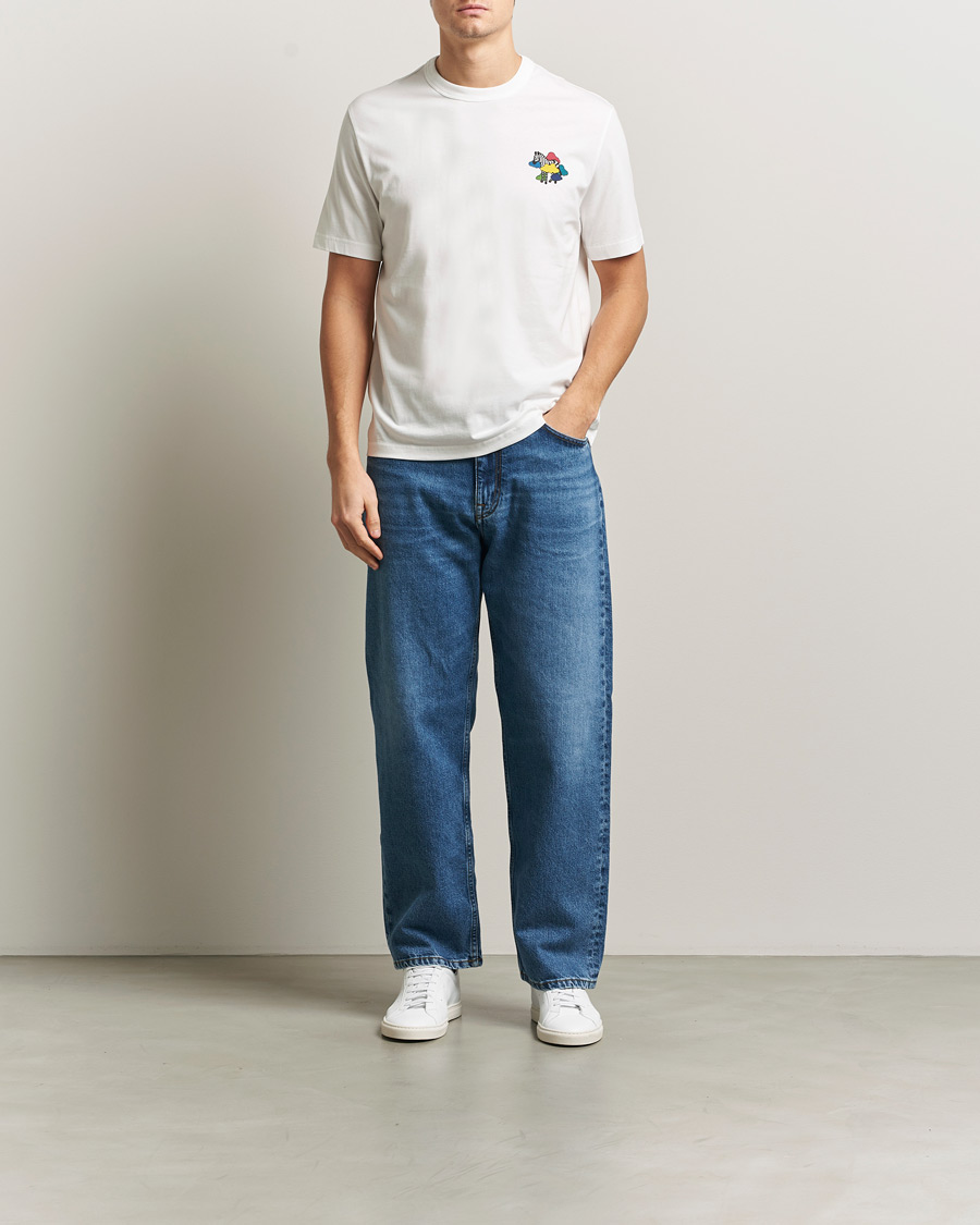 Hombres | Camisetas | PS Paul Smith | Cloud Zebra Printed T-Shirt White