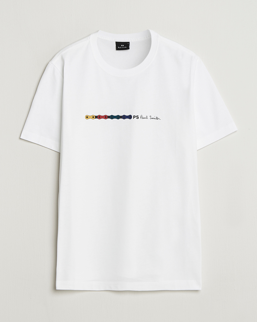 Hombres | Camisetas | PS Paul Smith | Chain Printed T-Shirt White