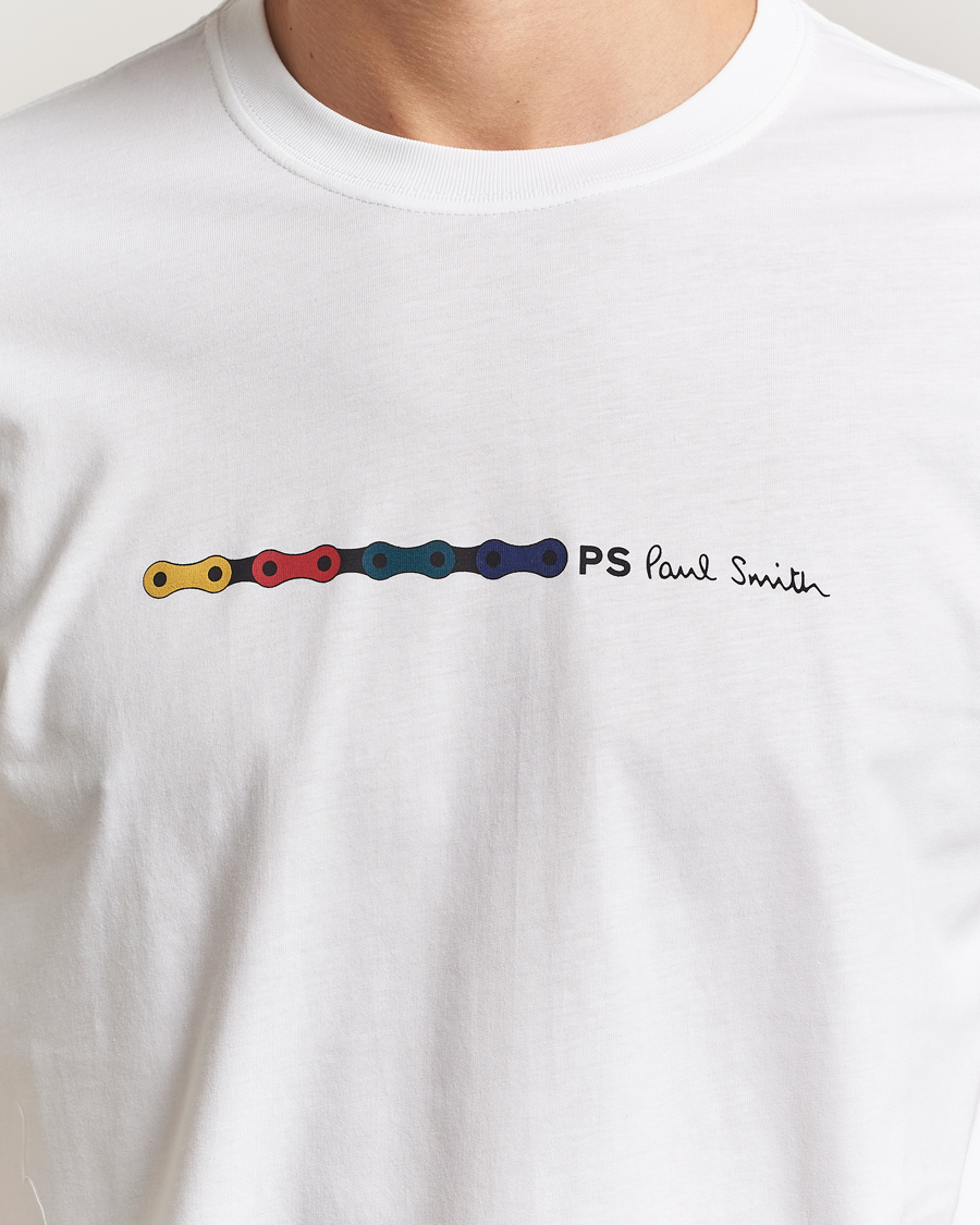 Hombres | Camisetas | PS Paul Smith | Chain Printed T-Shirt White