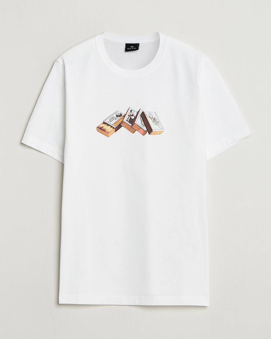 Hombres | Camisetas | PS Paul Smith | Matchboxes Printed T-Shirt White
