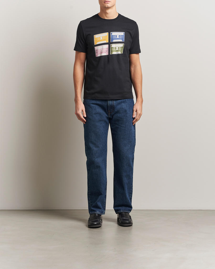 Hombres | Camisetas | PS Paul Smith | Tapes Printed T-Shirt Black