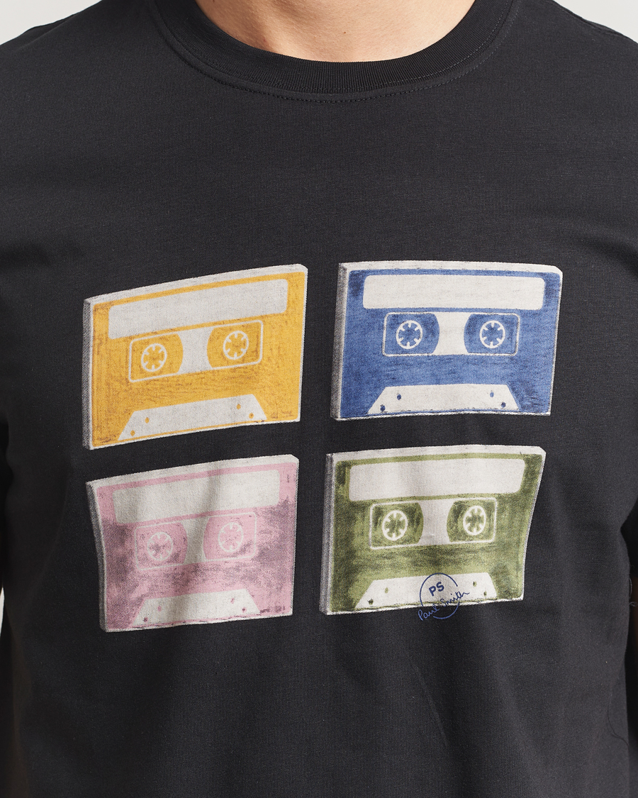 Hombres | Camisetas | PS Paul Smith | Tapes Printed T-Shirt Black