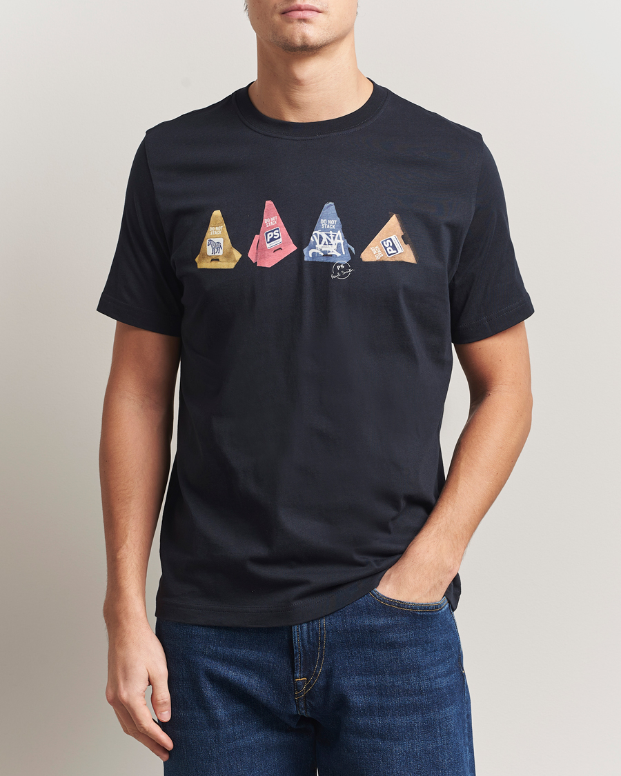 Hombres | Camisetas | PS Paul Smith | Cones Printed T-Shirt Navy