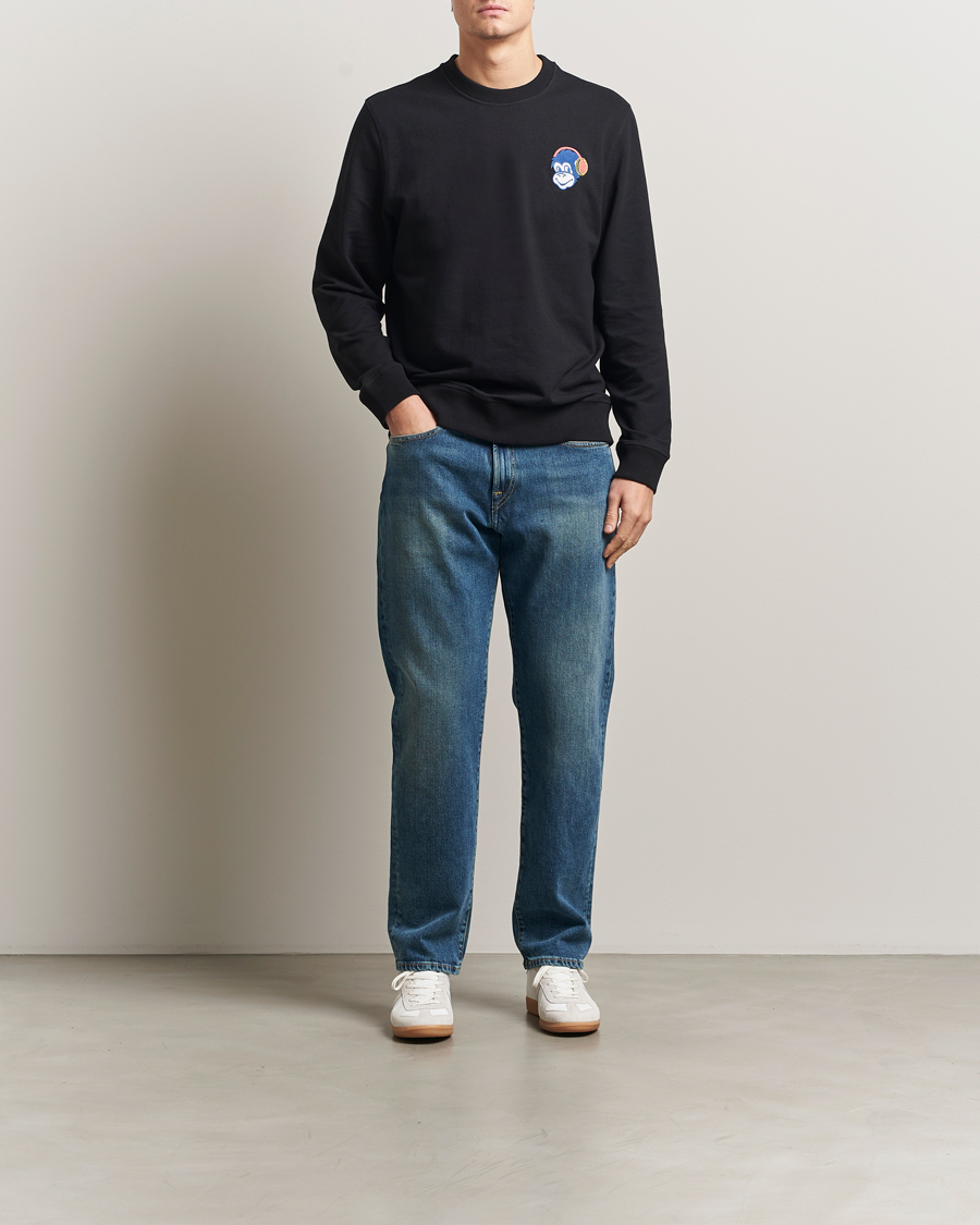 Hombres | Jerséis y prendas de punto | PS Paul Smith | Monkey Headphone Printed Sweatshirt Black