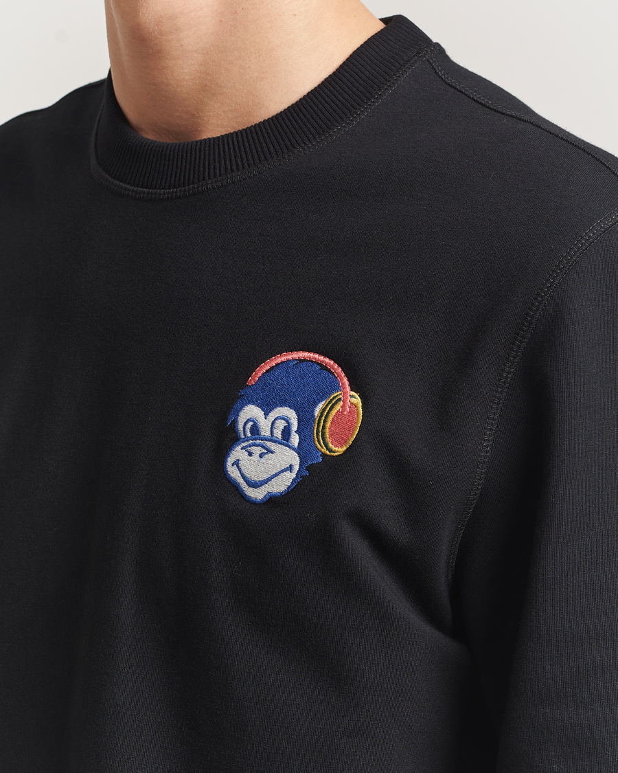 Hombres | Jerséis y prendas de punto | PS Paul Smith | Monkey Headphone Printed Sweatshirt Black