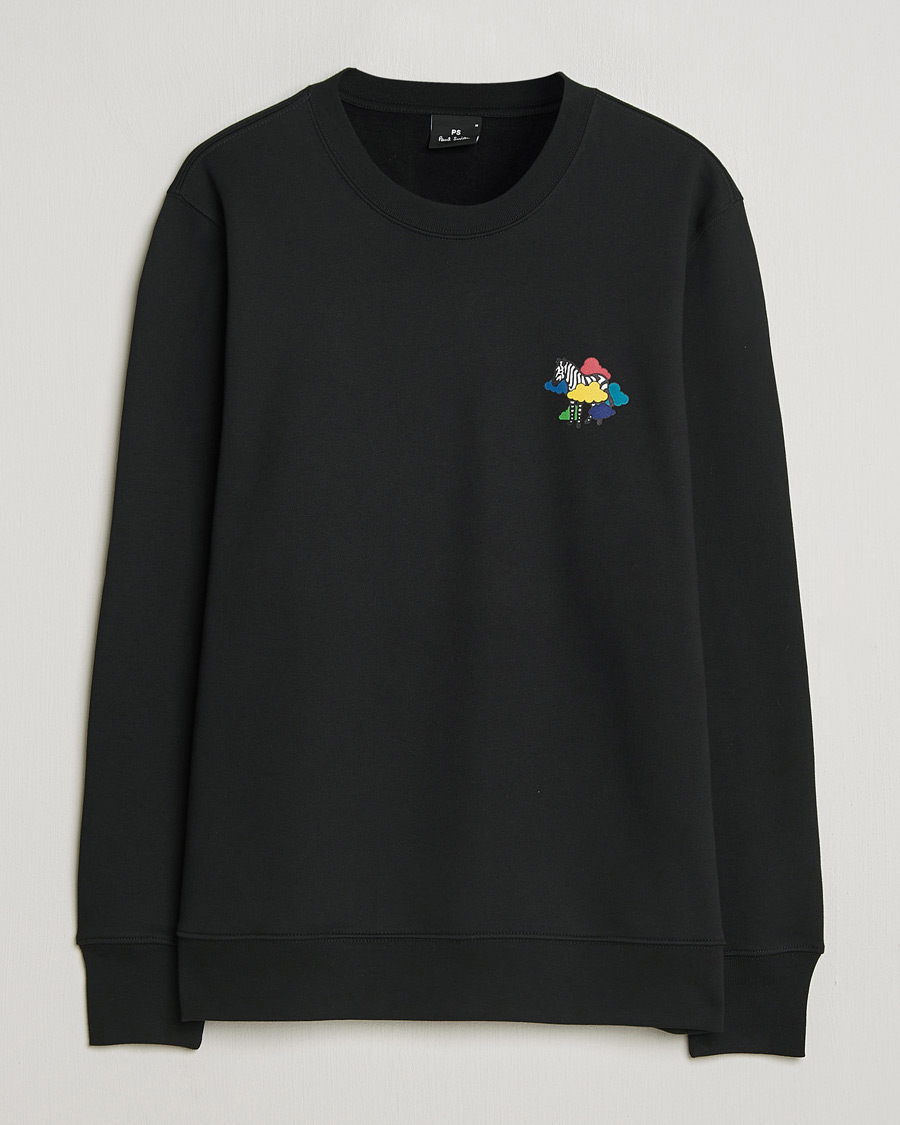 Hombres | Jerséis y prendas de punto | PS Paul Smith | Cloud Zebra Printed Sweatshirt Black
