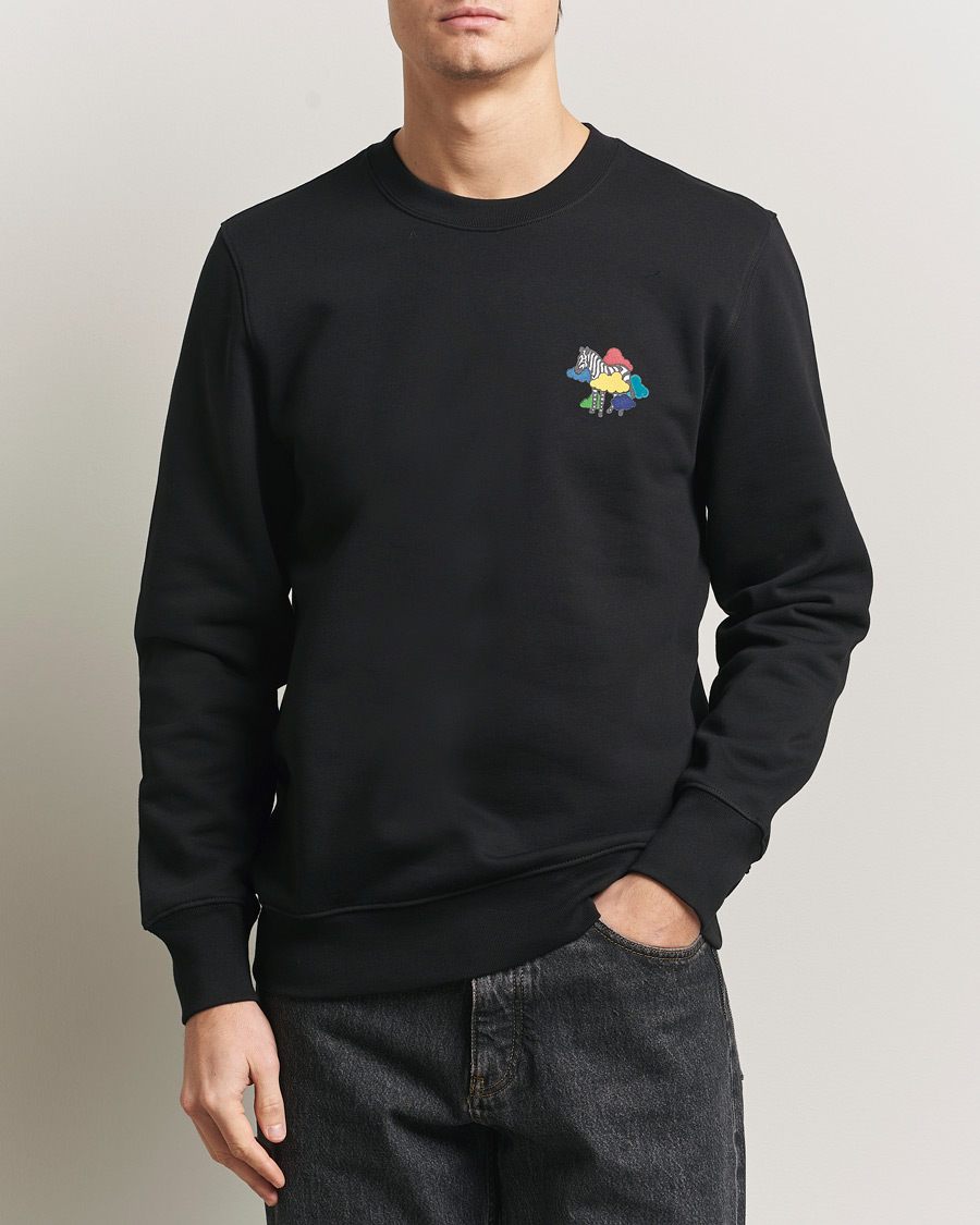 Hombres | Jerséis y prendas de punto | PS Paul Smith | Cloud Zebra Printed Sweatshirt Black