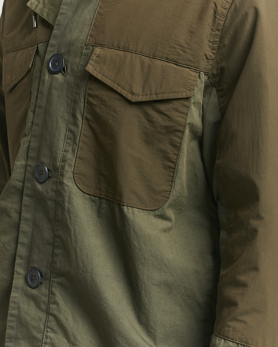 Hombres | Abrigos y chaquetas | PS Paul Smith | Cotton Ripstop Hooded Jacket Dark Green