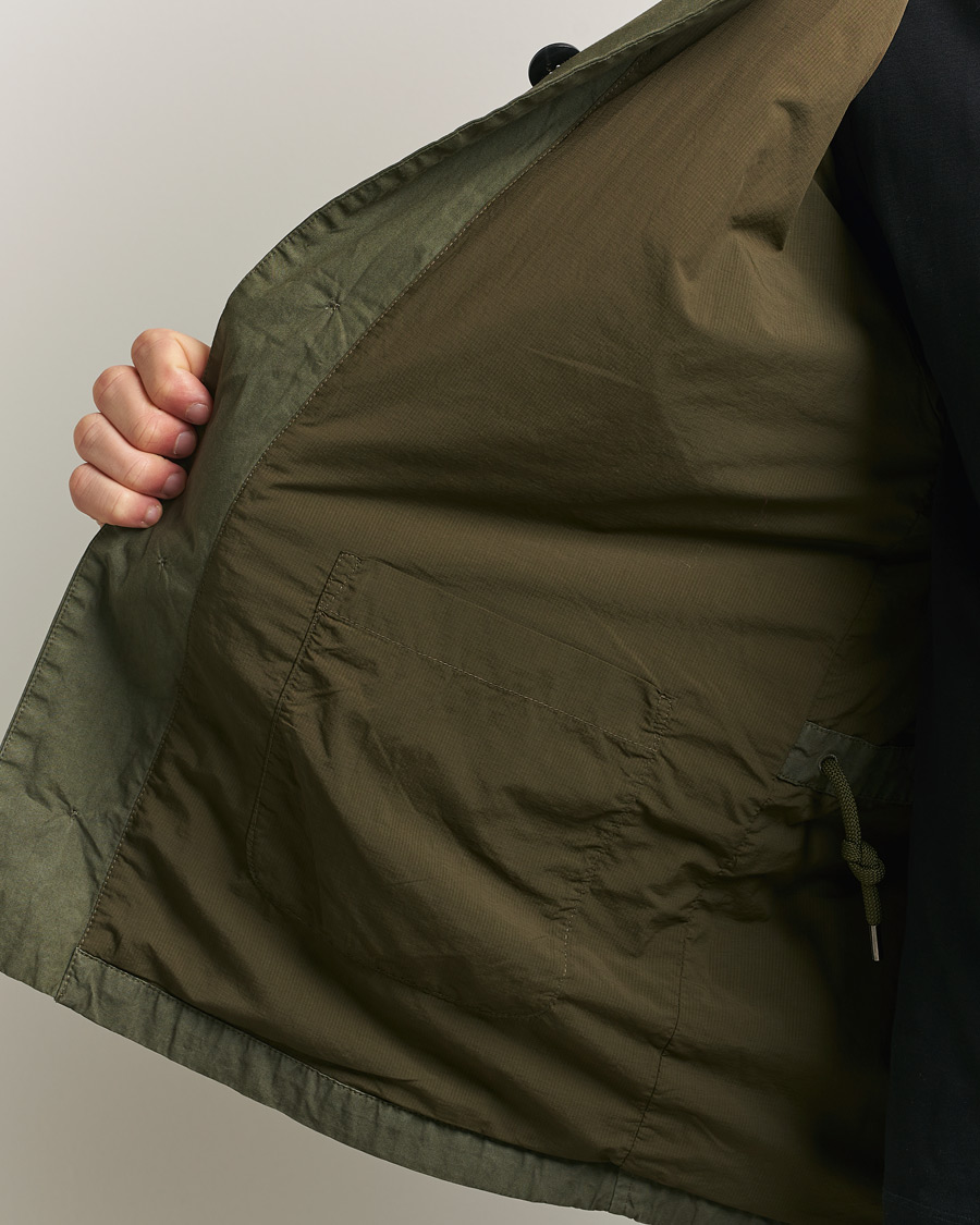 Hombres | Abrigos y chaquetas | PS Paul Smith | Cotton Ripstop Hooded Jacket Dark Green