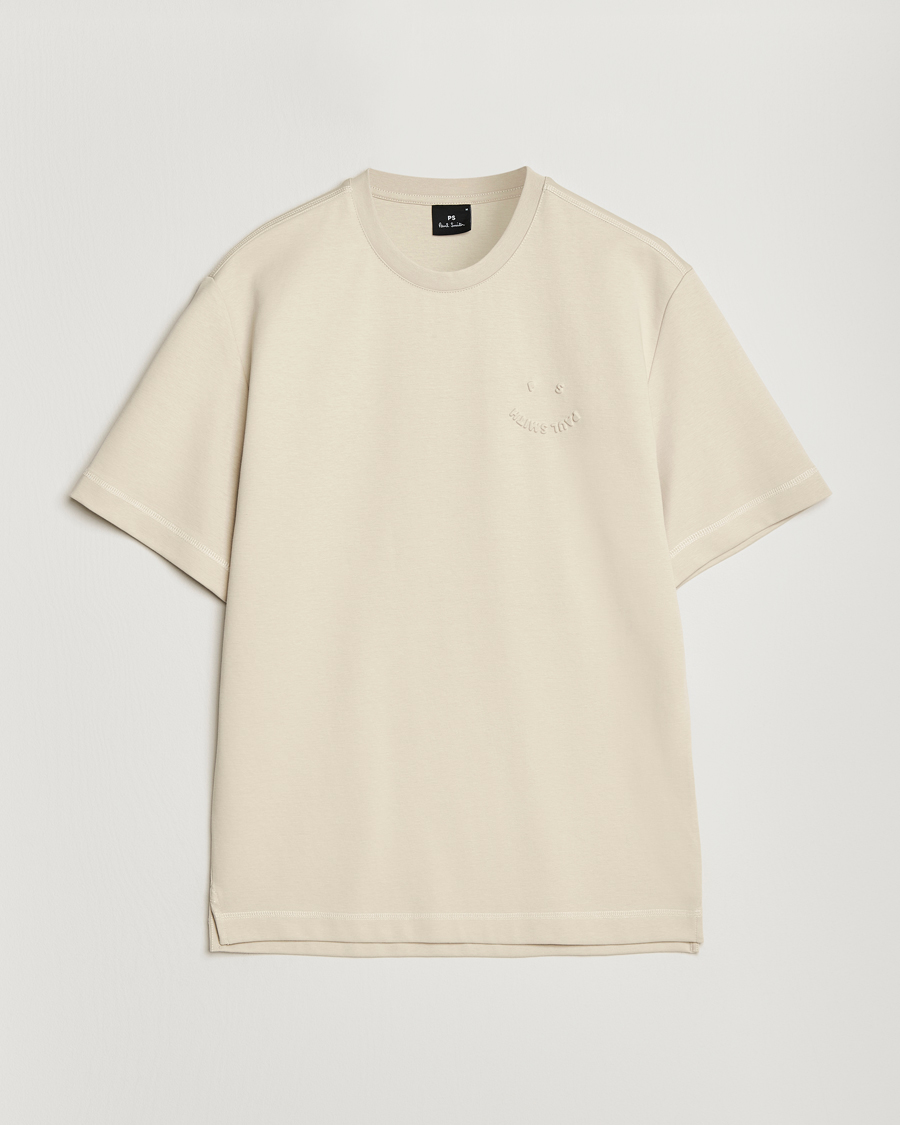 Hombres | Camisetas | PS Paul Smith | Casual Fit Happy T-Shirt Ecru