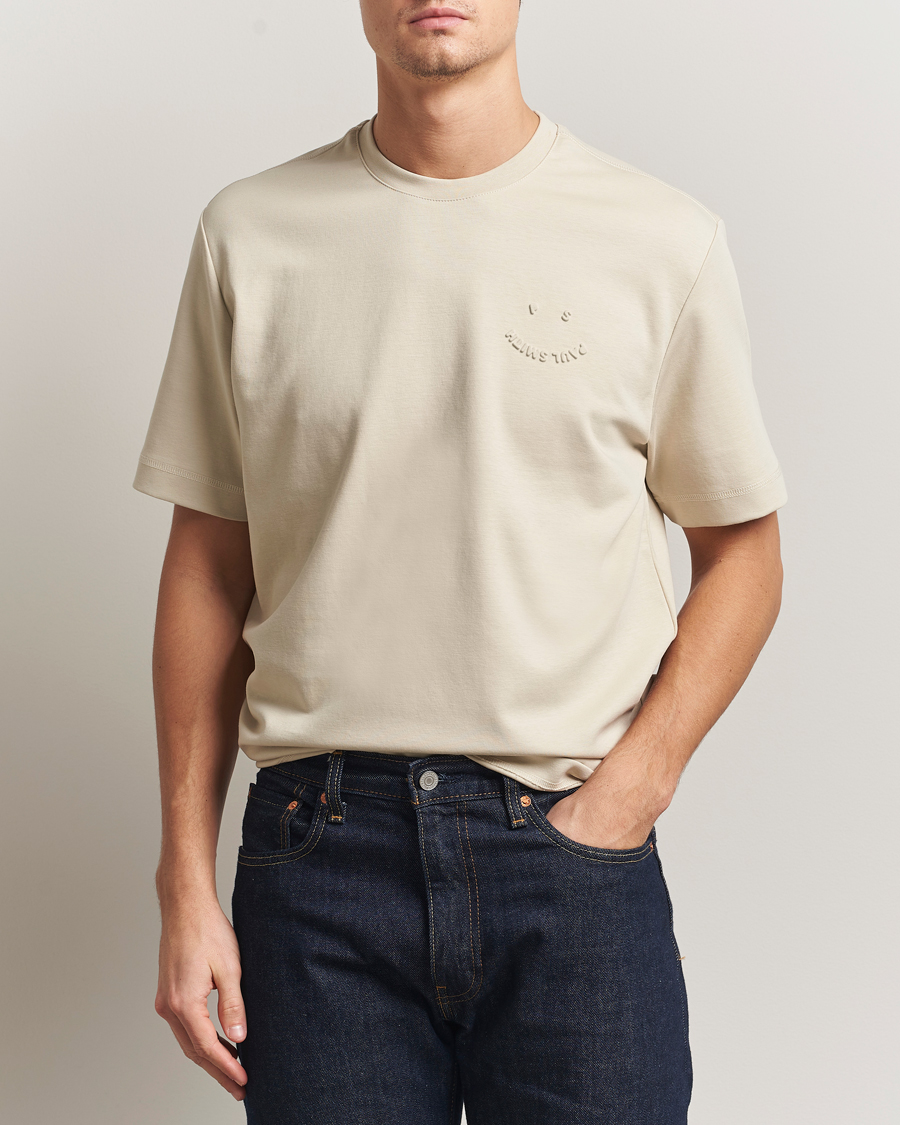 Hombres | Camisetas | PS Paul Smith | Casual Fit Happy T-Shirt Ecru