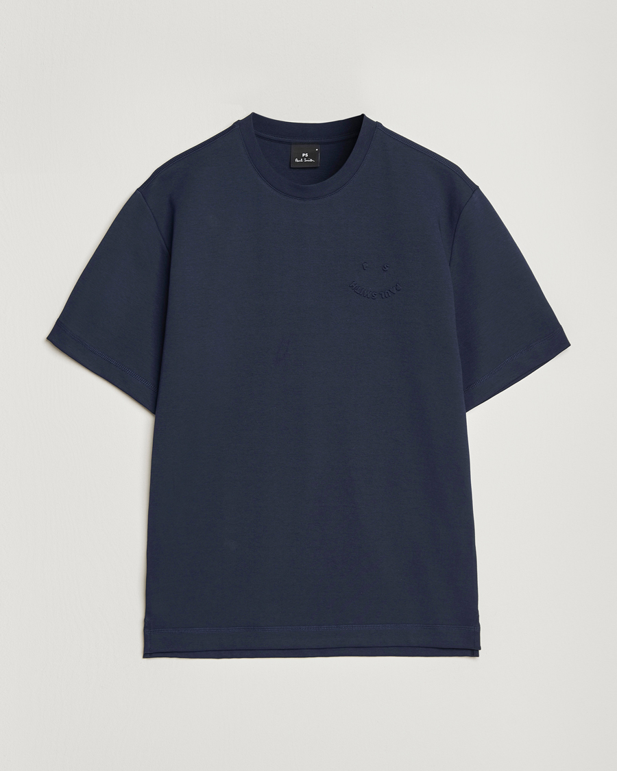 Hombres | Camisetas | PS Paul Smith | Casual Fit Happy T-Shirt Navy
