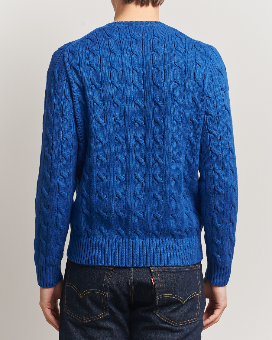 Hombres | Jerséis y prendas de punto | Polo Ralph Lauren | Cotton Cable Flag Sweater Sapphire Star
