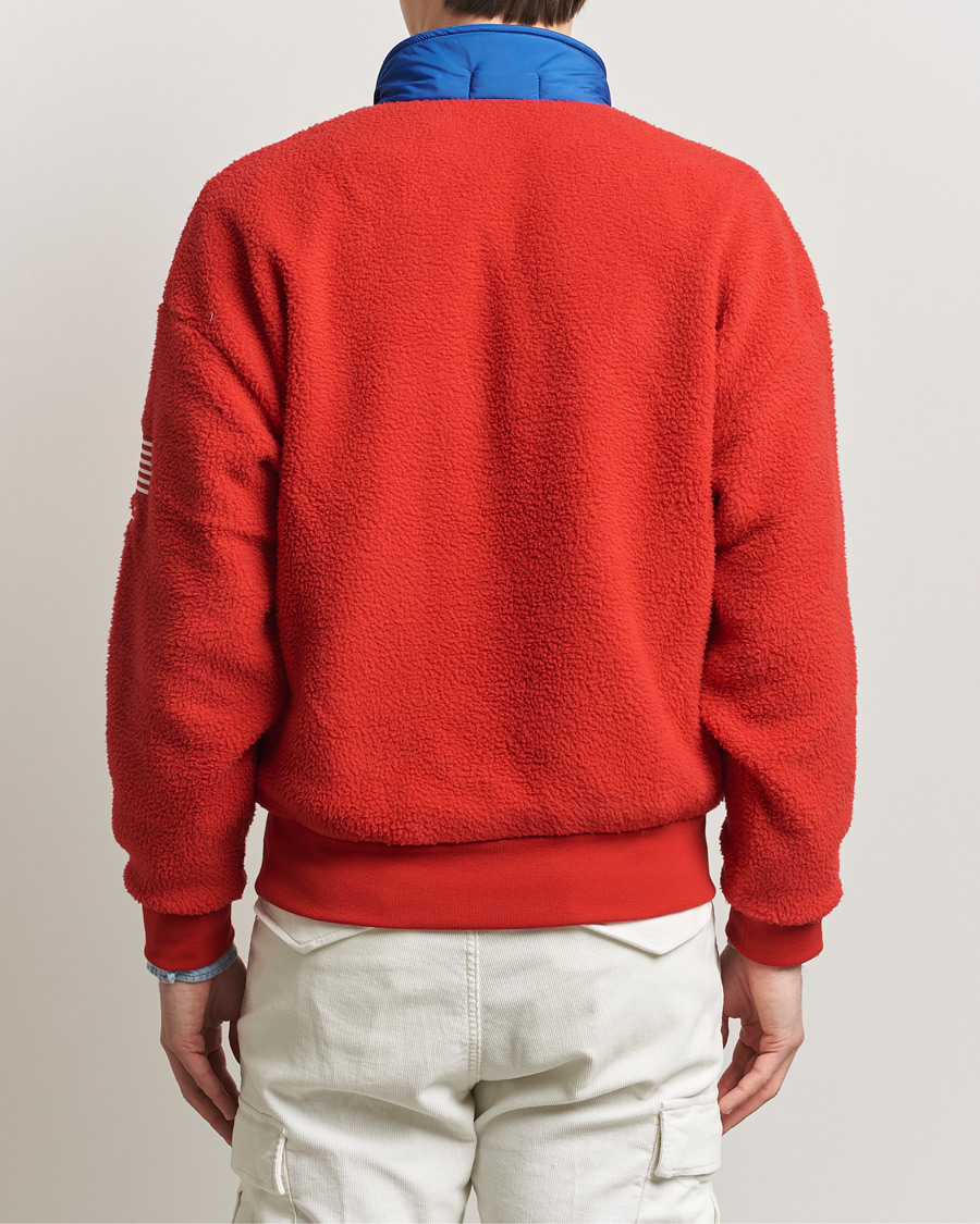 Hombres | Jerséis y prendas de punto | Polo Ralph Lauren | Polar Half Zip USA Fleece RL 2000 Red