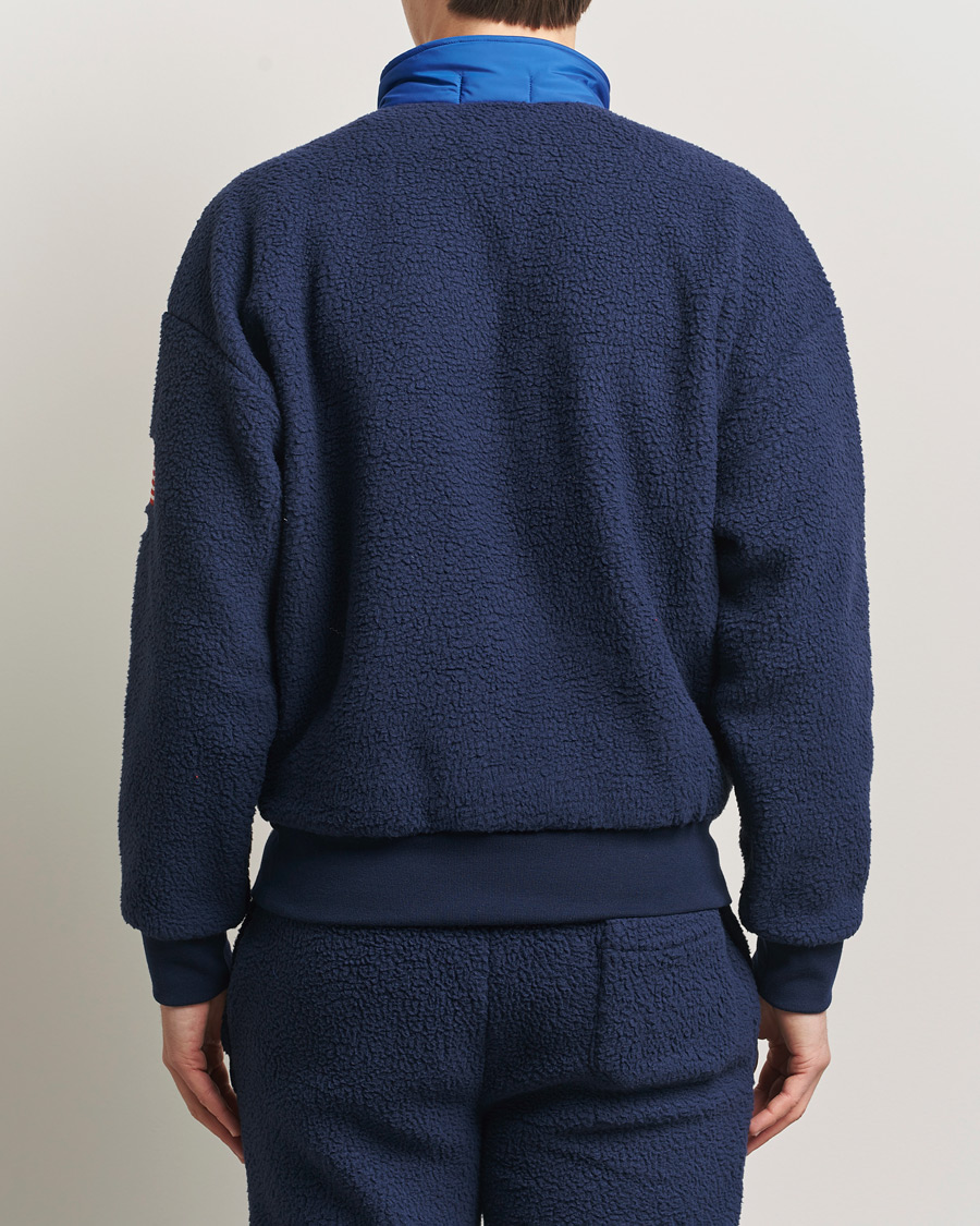 Hombres | Jerséis y prendas de punto | Polo Ralph Lauren | Polar Half Zip USA Fleece Refined Navy