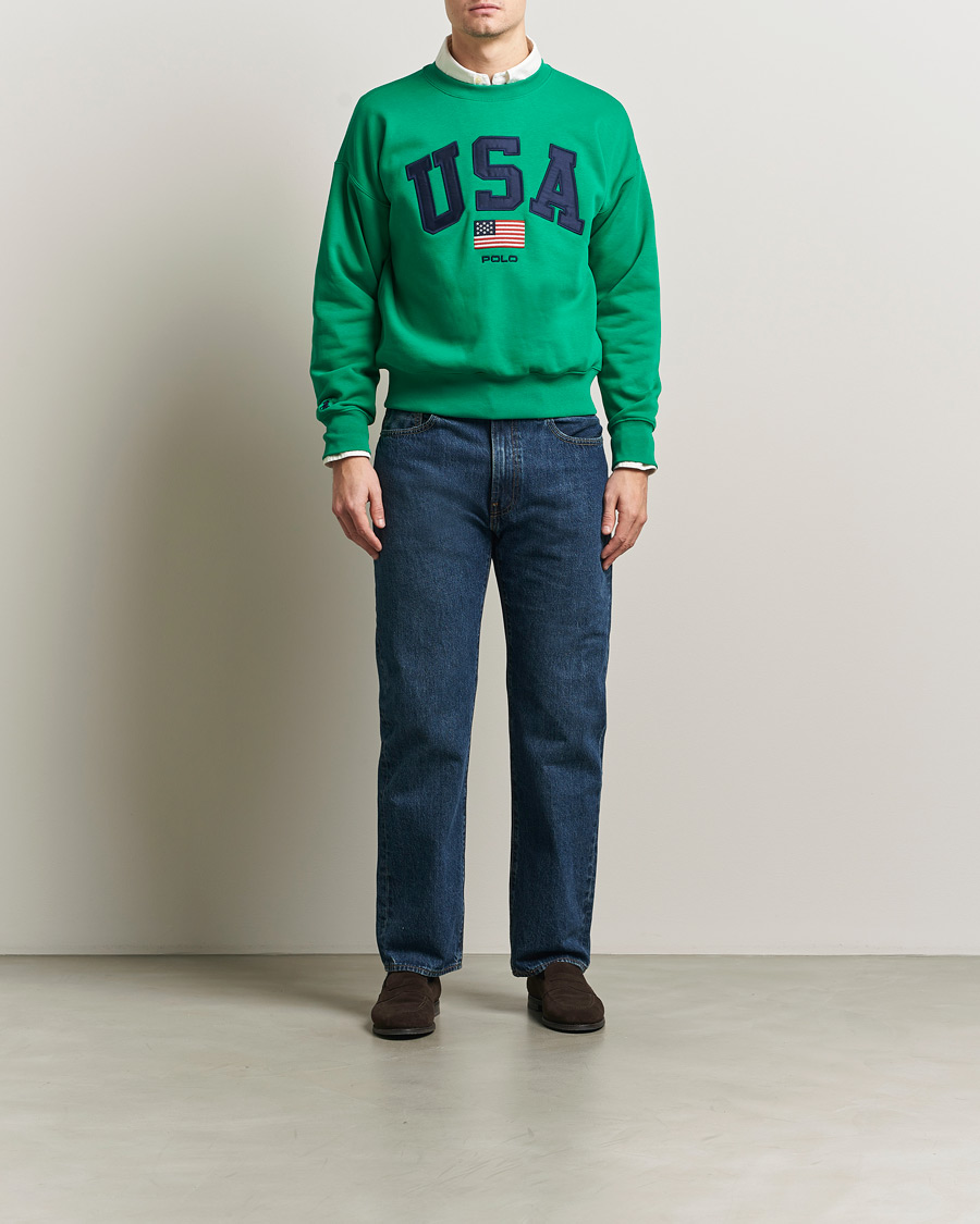 Hombres | Jerséis y prendas de punto | Polo Ralph Lauren | USA Sweatshirt Billiard Green