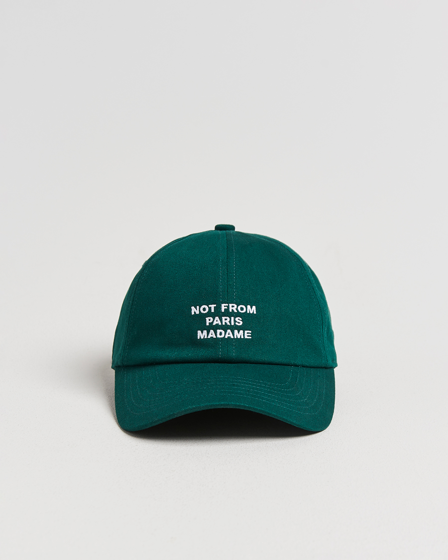 Hombres | Sombreros y gorras | Drôle de Monsieur | Slogan Baseball Cap Dark Green
