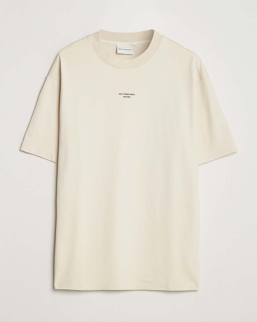 Hombres | Camisetas | Drôle de Monsieur | Classic Slogan T-Shirt Mastic