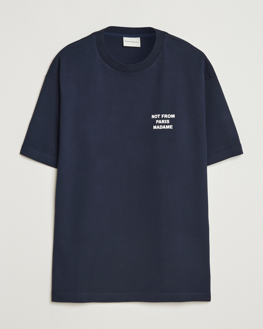 Hombres | Camisetas | Drôle de Monsieur | Slogan T-Shirt Navy