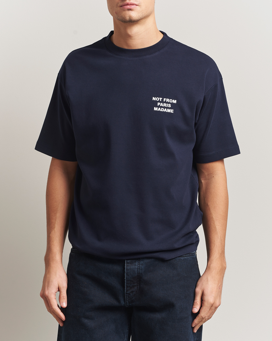 Hombres | Camisetas | Drôle de Monsieur | Slogan T-Shirt Navy