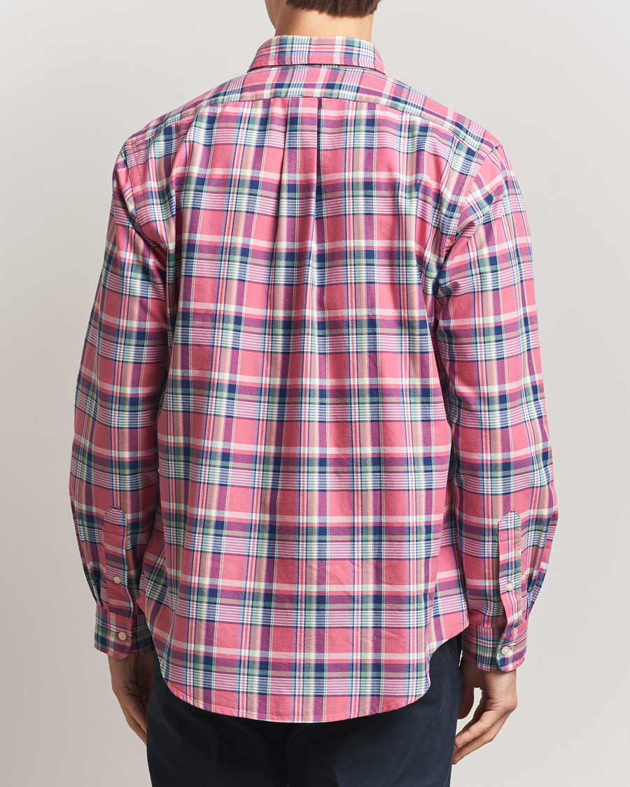 Hombres | Camisas | Polo Ralph Lauren | Custom Fit Oxford Checked Shirt Pink/Blue