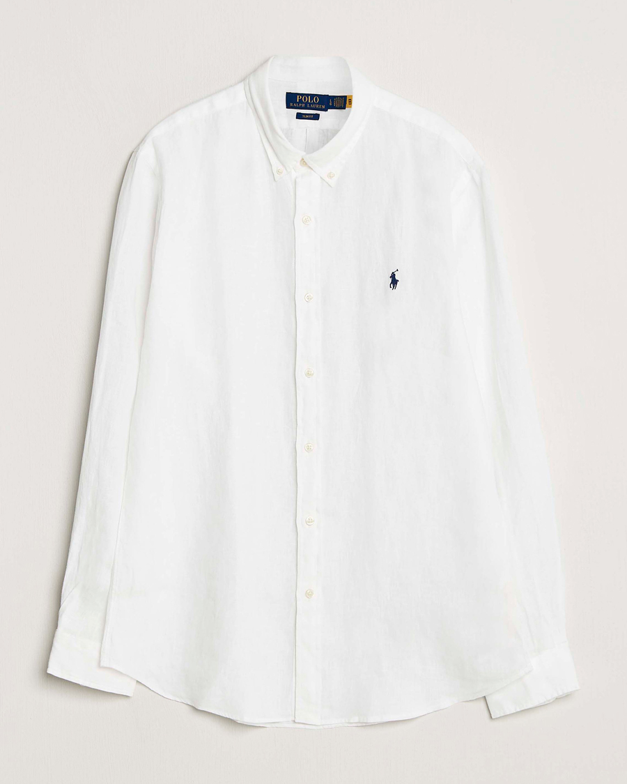 Hombres | Camisas | Polo Ralph Lauren | Slim Fit Linen Shirt White