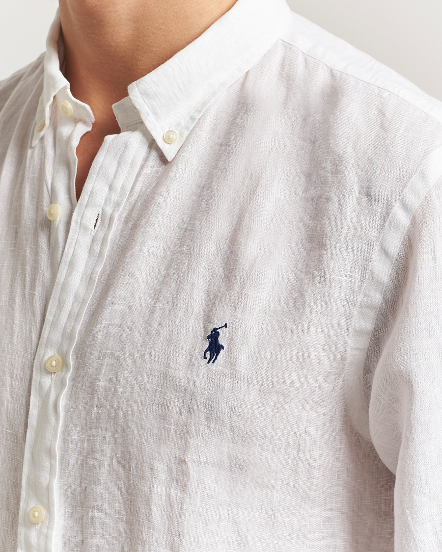 Hombres | Camisas | Polo Ralph Lauren | Slim Fit Linen Shirt White