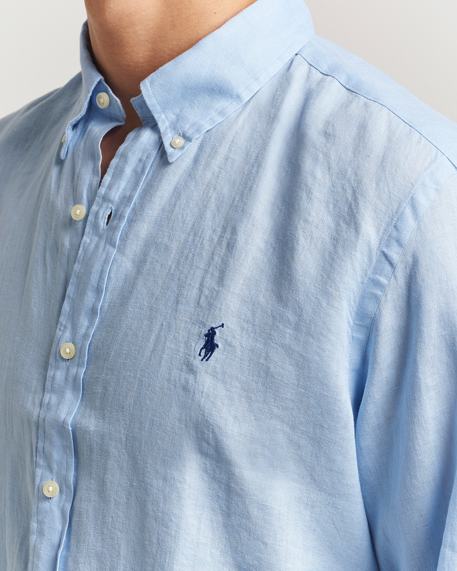Hombres | Camisas | Polo Ralph Lauren | Custom Fit Linen Shirt Office Blue