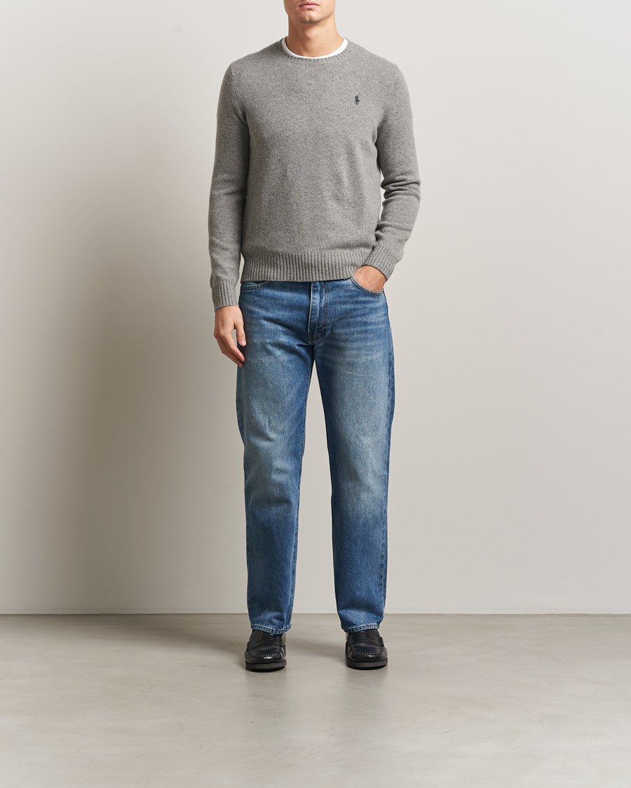 Hombres | Jerséis y prendas de punto | Polo Ralph Lauren | Wool/Cashmere Crew Neck Fawn Grey Heather