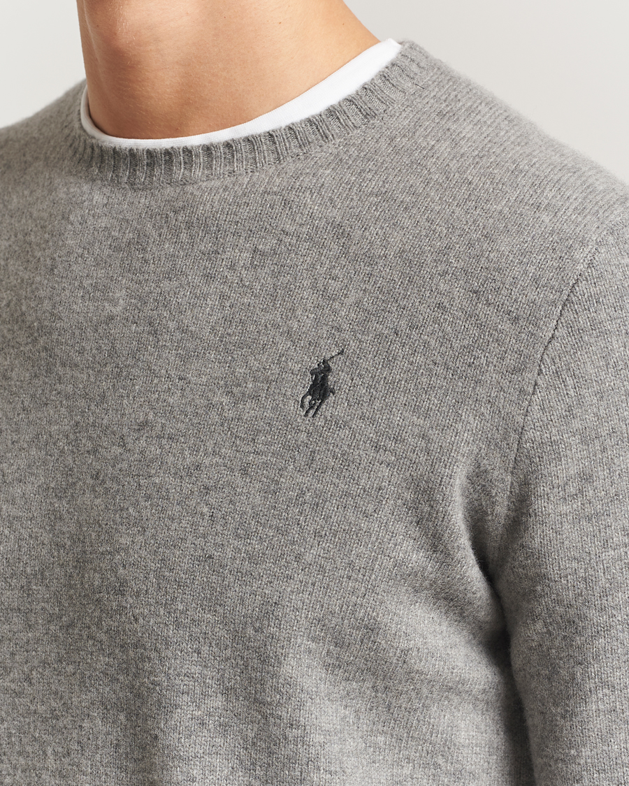 Hombres | Jerséis y prendas de punto | Polo Ralph Lauren | Wool/Cashmere Crew Neck Fawn Grey Heather
