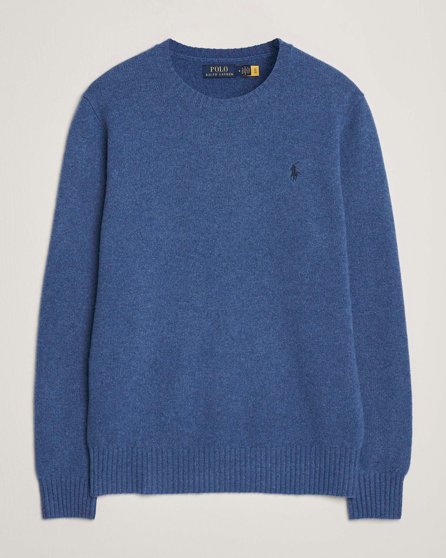 Hombres | Jerséis y prendas de punto | Polo Ralph Lauren | Wool/Cashmere Crew Neck Seasalt Blue Heather