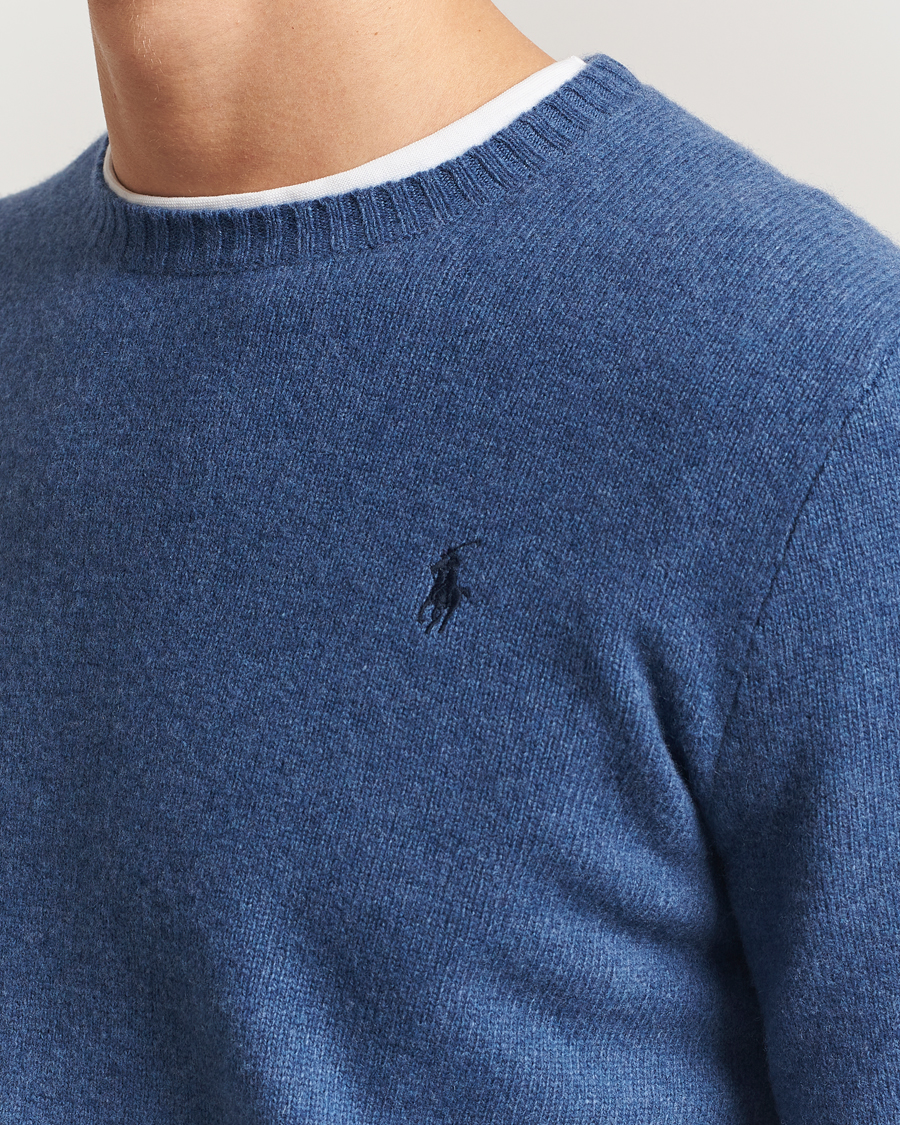 Hombres | Jerséis y prendas de punto | Polo Ralph Lauren | Wool/Cashmere Crew Neck Seasalt Blue Heather