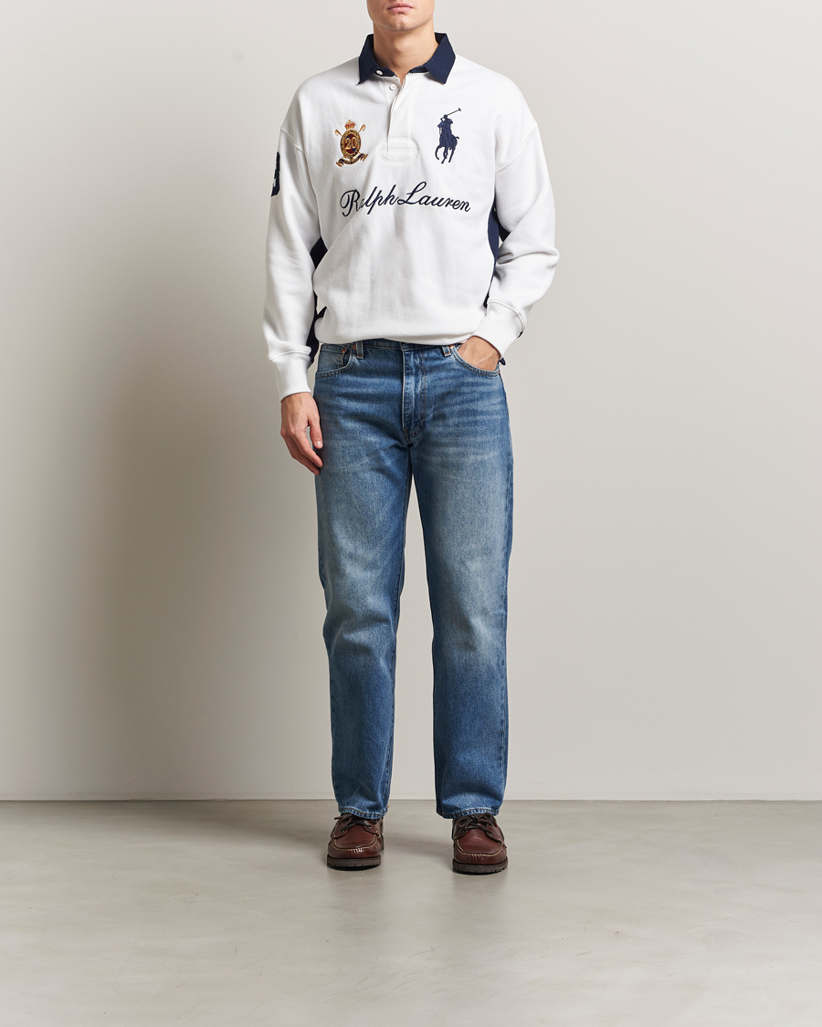 Hombres | Jerséis y prendas de punto | Polo Ralph Lauren | Big Pony Rugby Sweater White