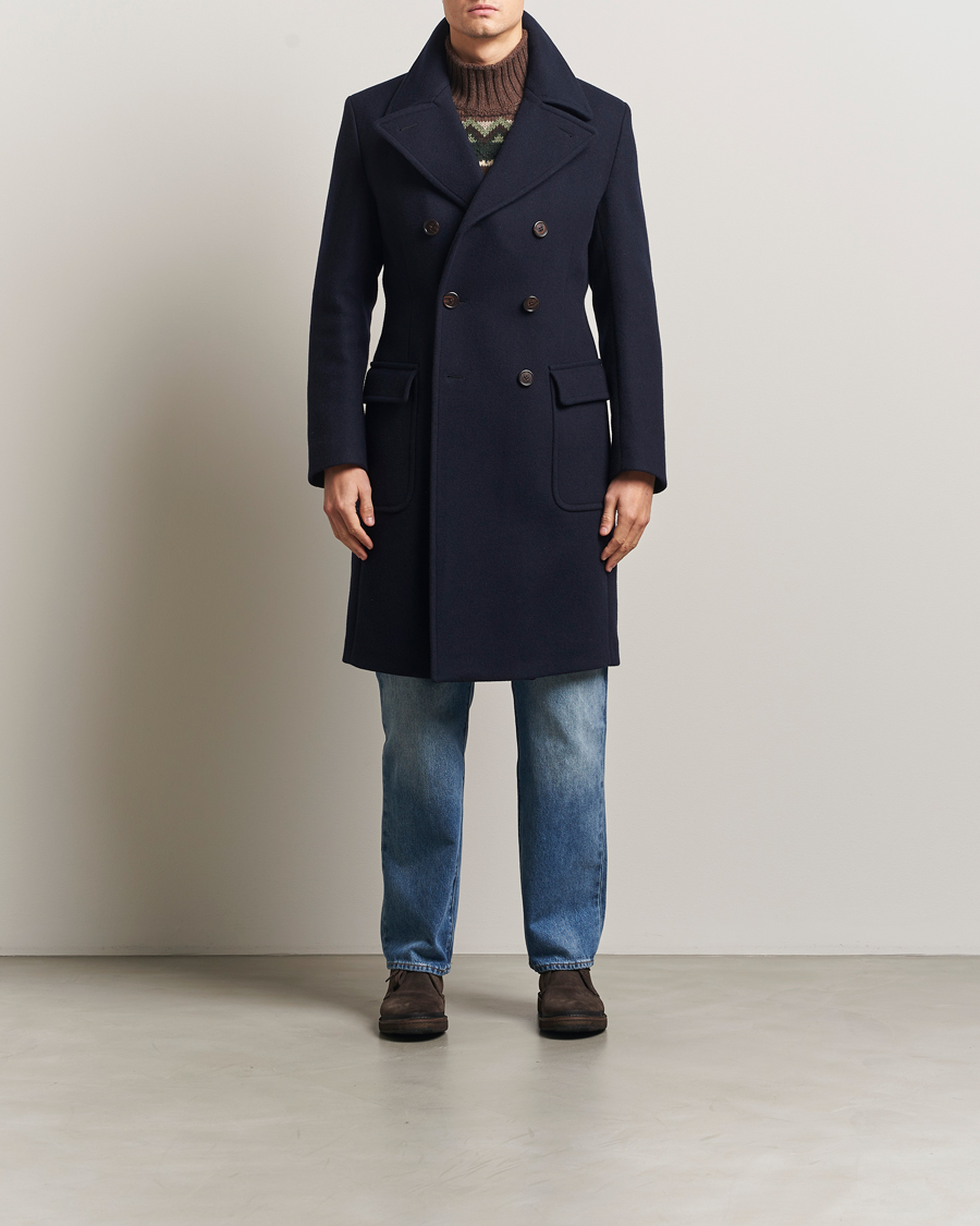 Hombres | Abrigos y chaquetas | Polo Ralph Lauren | Double Breasted Top Wool Coat Navy