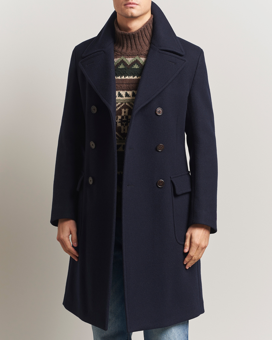 Hombres | Abrigos y chaquetas | Polo Ralph Lauren | Double Breasted Top Wool Coat Navy