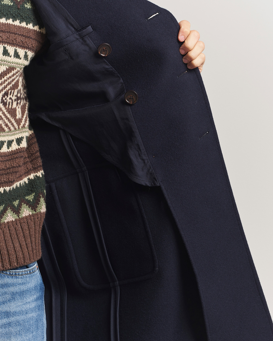 Hombres | Abrigos y chaquetas | Polo Ralph Lauren | Double Breasted Top Wool Coat Navy