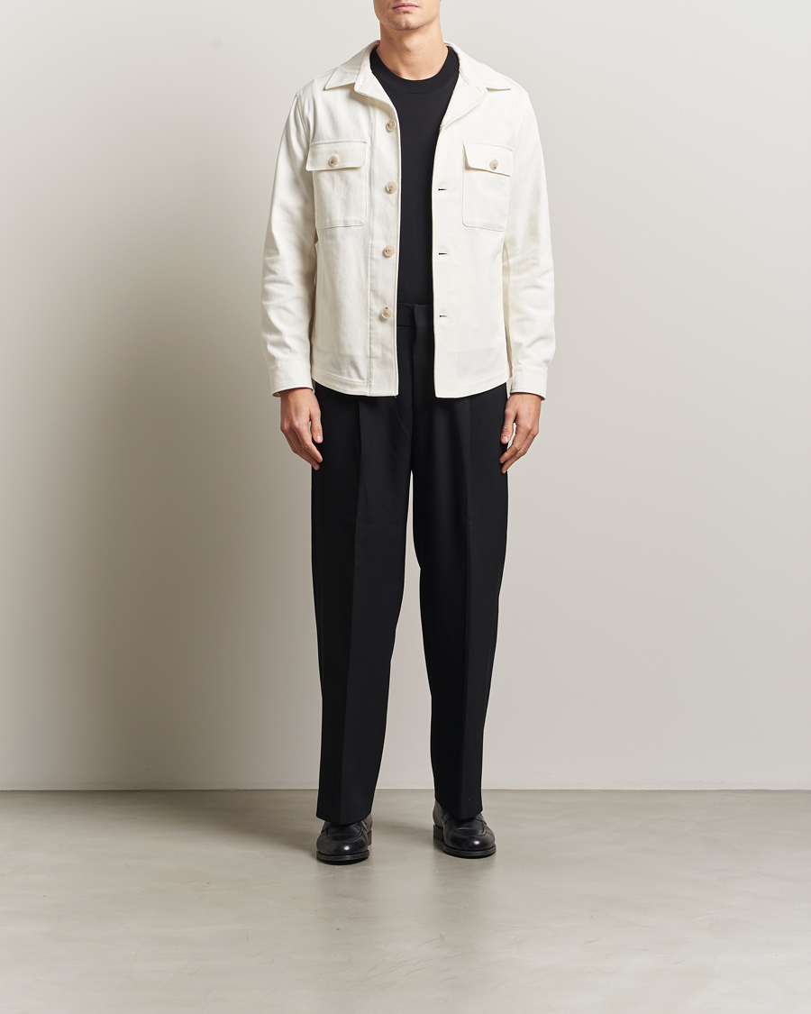 Hombres | Camisas | BOSS BLACK | Carper Cotton Twill Overshirt Natural