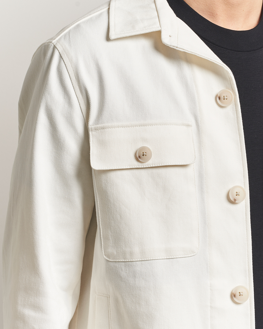 Hombres | Camisas | BOSS BLACK | Carper Cotton Twill Overshirt Natural