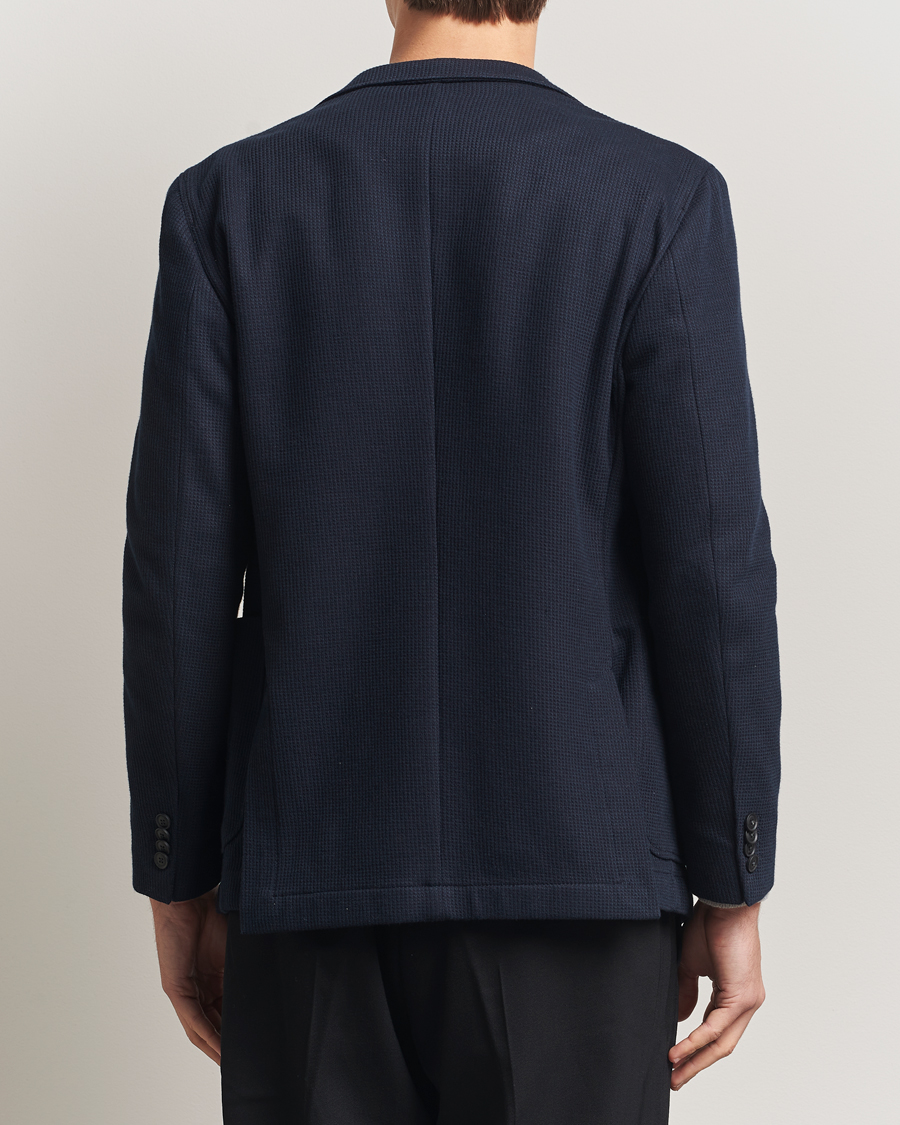 Hombres | Blazers | BOSS BLACK | Hanry Jersey Double Breasted Blazer Dark Blue