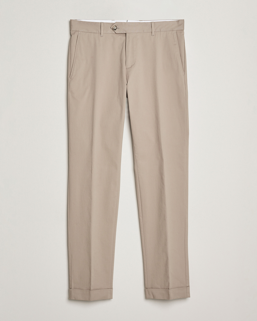 Hombres | Pantalones | BOSS BLACK | Genius Cotton Trousers Beige