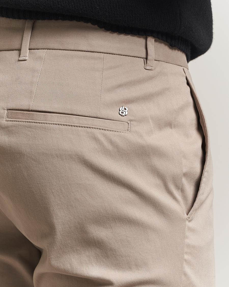 Hombres | Pantalones | BOSS BLACK | Genius Cotton Trousers Beige