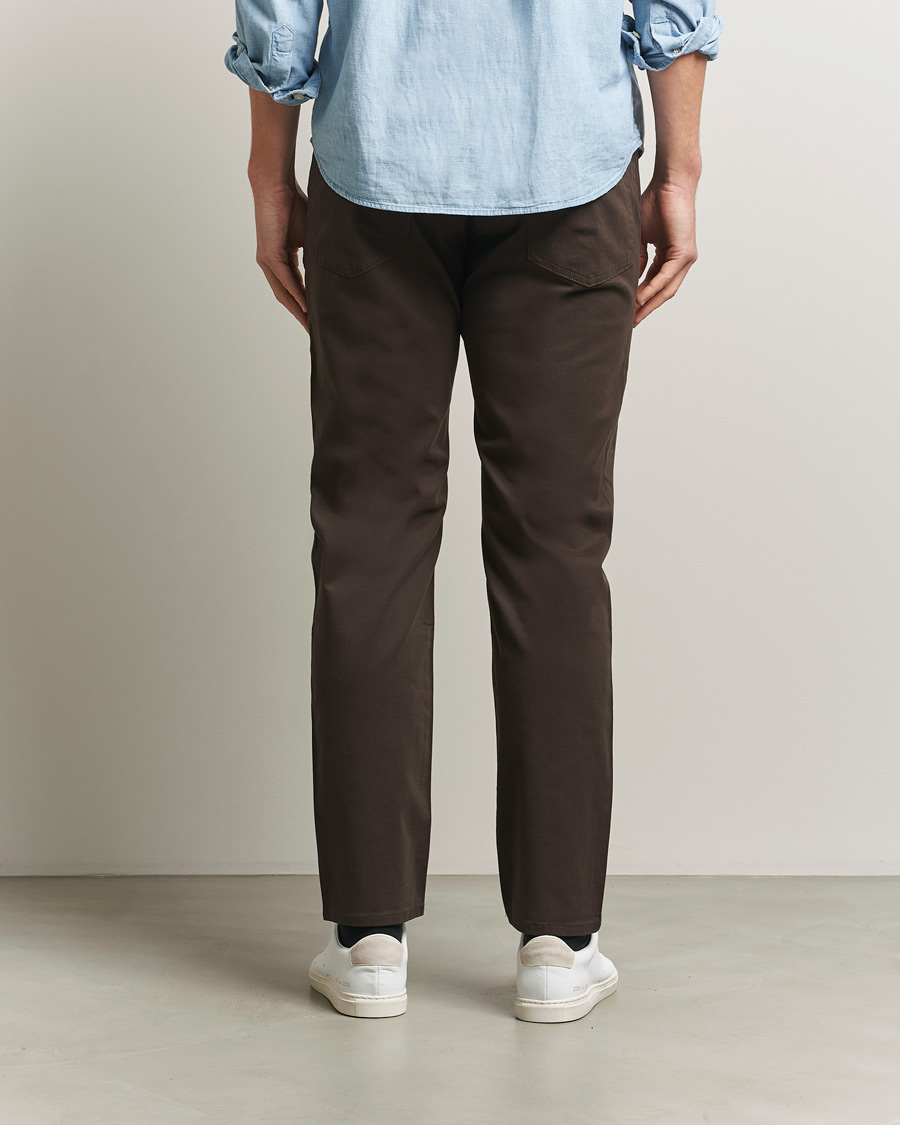 Hombres | Pantalones | BOSS BLACK | Re.Maine Cotton 5-Pocket Pants Dark Brown