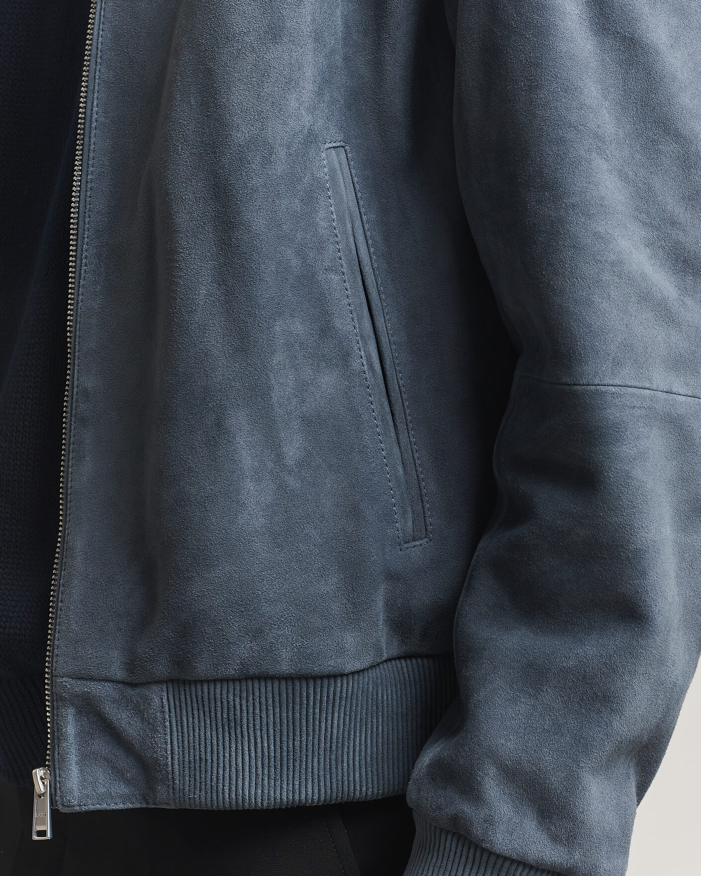 Hombres | Abrigos y chaquetas | BOSS BLACK | Muller Suede Jacket Open Blue