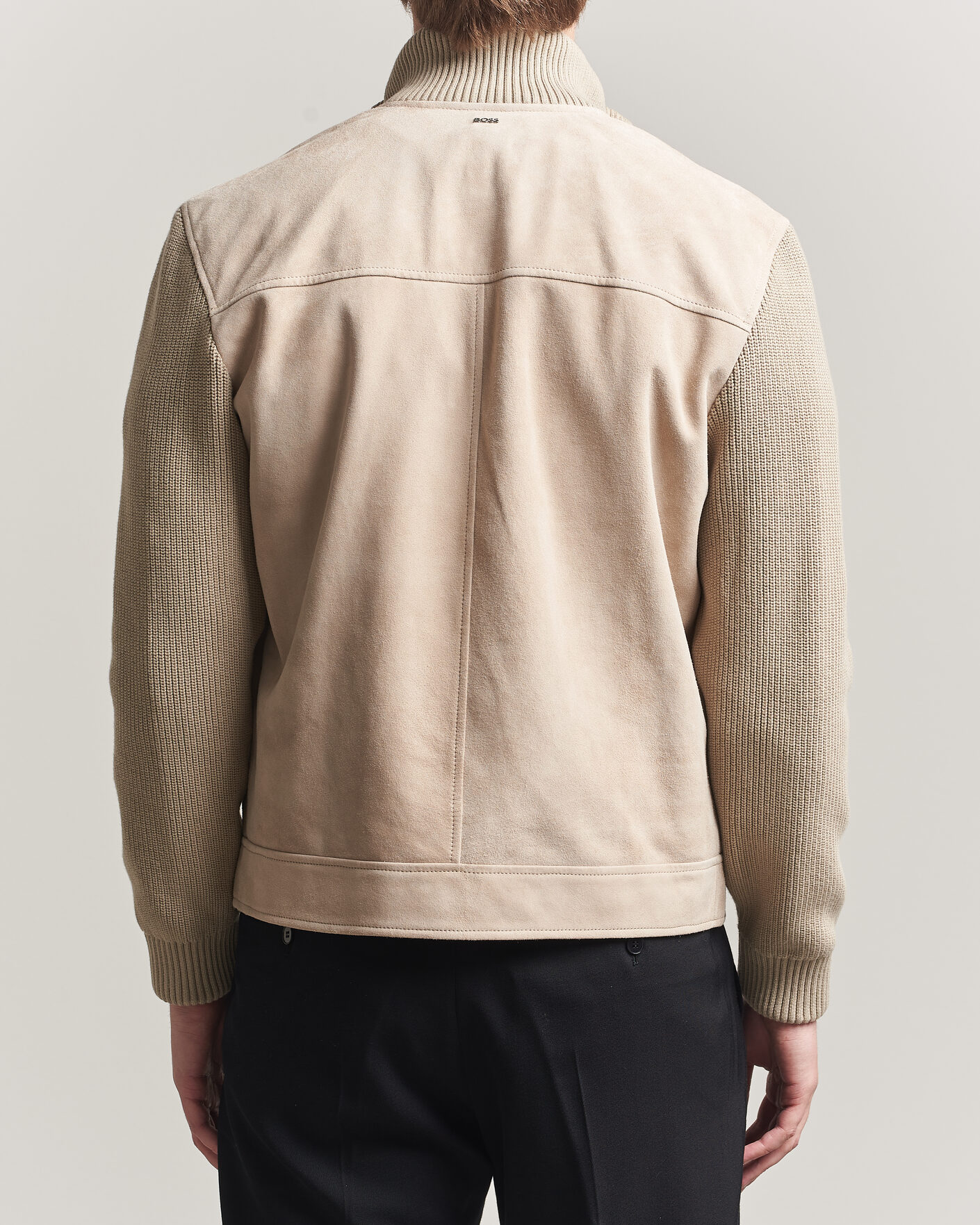 Hombres | Abrigos y chaquetas | BOSS BLACK | Maven Suede Hybrid Jacket Open White