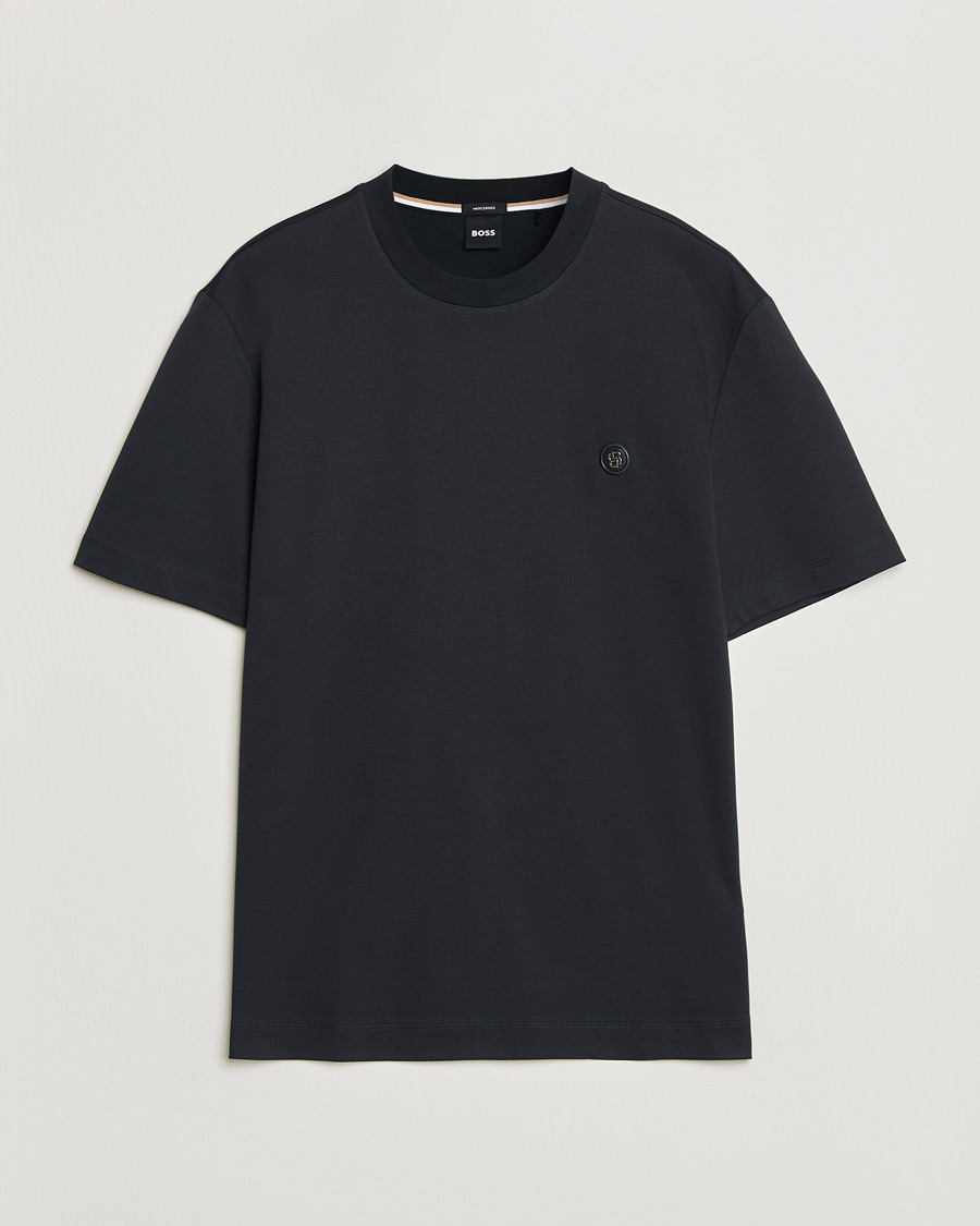Hombres | Camisetas | BOSS BLACK | Taut Regular Fit T-Shirt Dark Blue